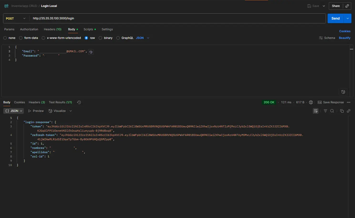 Backend - Inventariapp